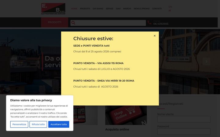 Screenshot of borghinispa.com