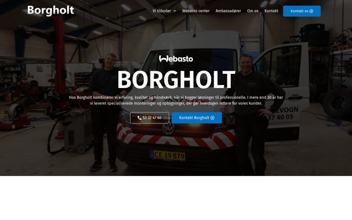 Screenshot of borgholt.dk