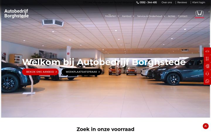 Skjámynd af borghstede.nl