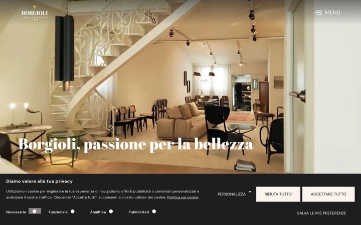 Screenshot of borgioliarredamento.com