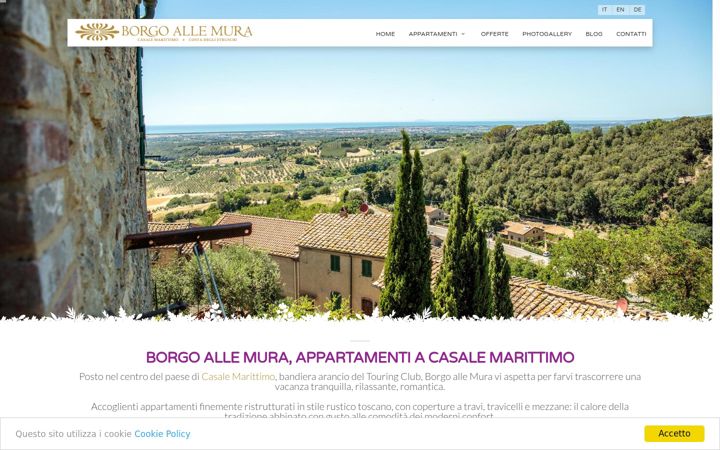 Screenshot of borgoallemura.it