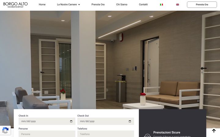 Screenshot of borgoaltobedandbreakfast.it
