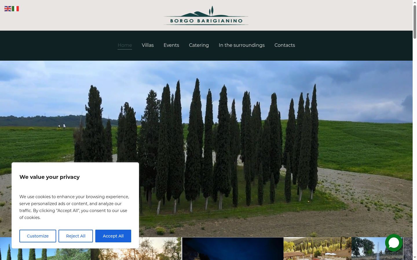 Screenshot tal-banner tal-kunsens muri qabel kwalunkwe interazzjoni