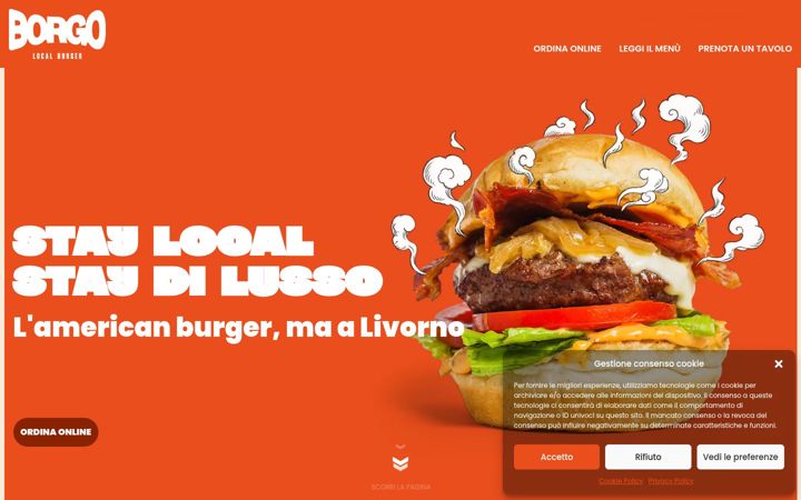 Screenshot of borgoburger.it