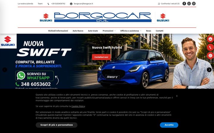 Screenshot stránky borgocar.it
