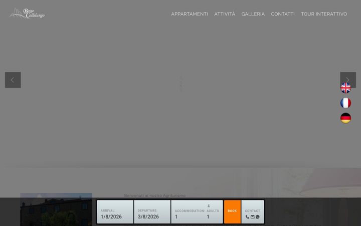 Screenshot of borgocollelungo.com