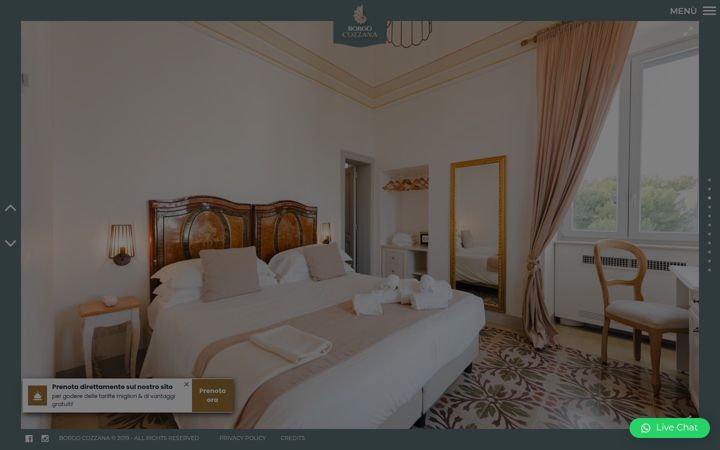 Screenshot of borgocozzana.com