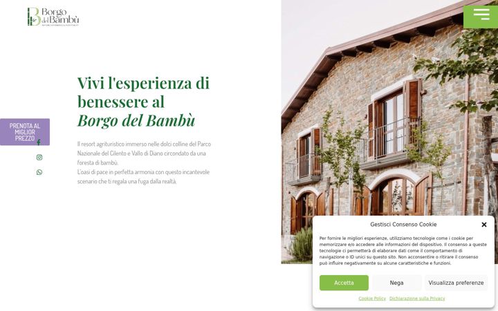 Screenshot of borgodelbambu.com