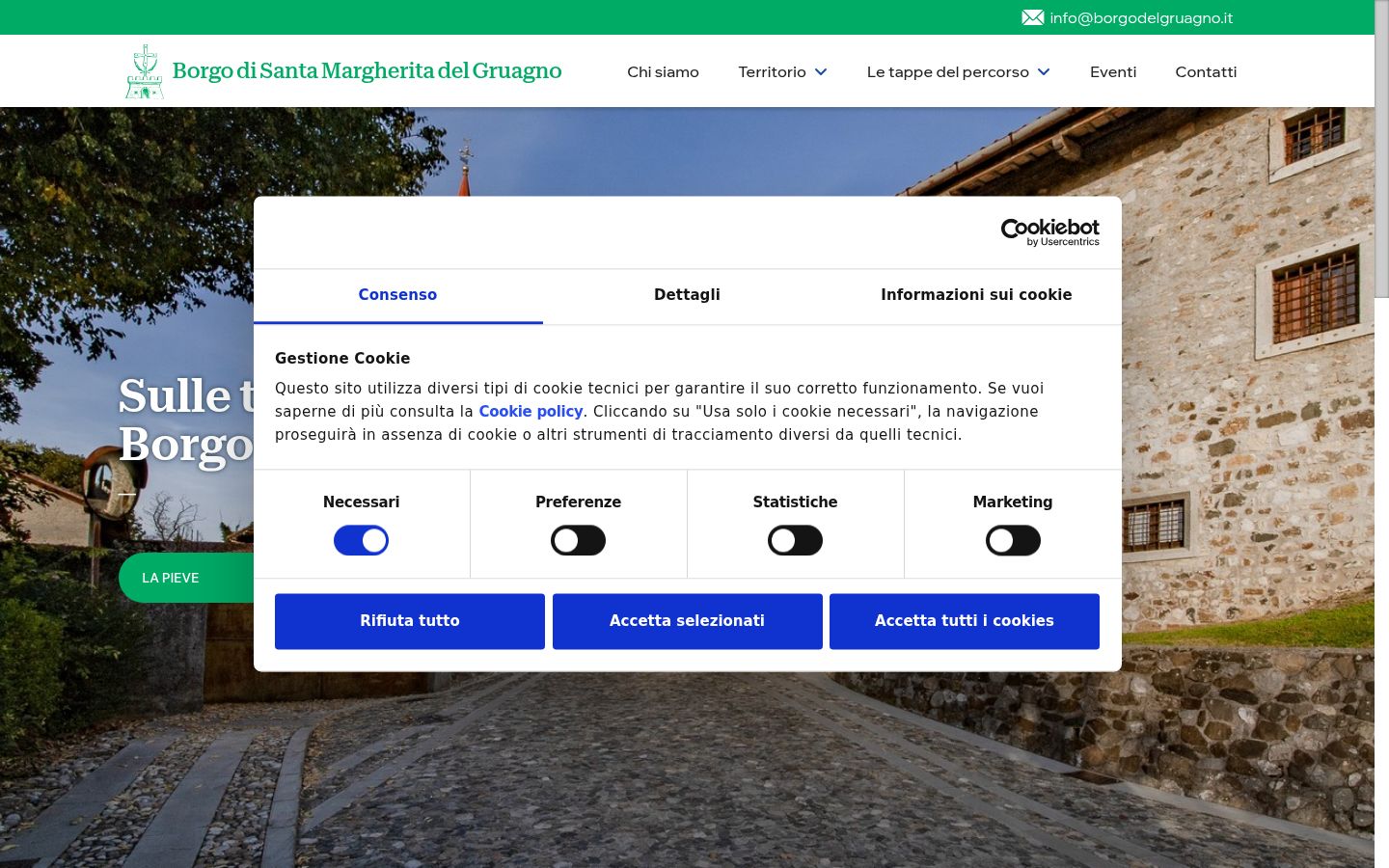 Screenshot tal-banner tal-kunsens muri qabel kwalunkwe interazzjoni