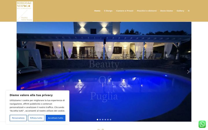 Screenshot of borgodelnespolo.com
