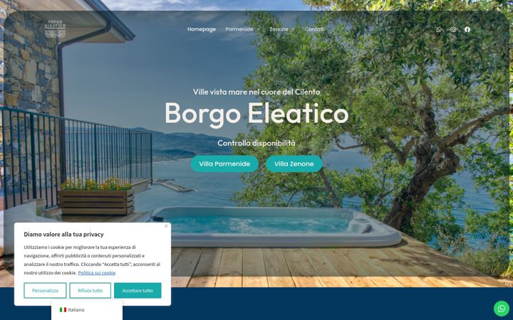 Screenshot of borgoeleatico.it