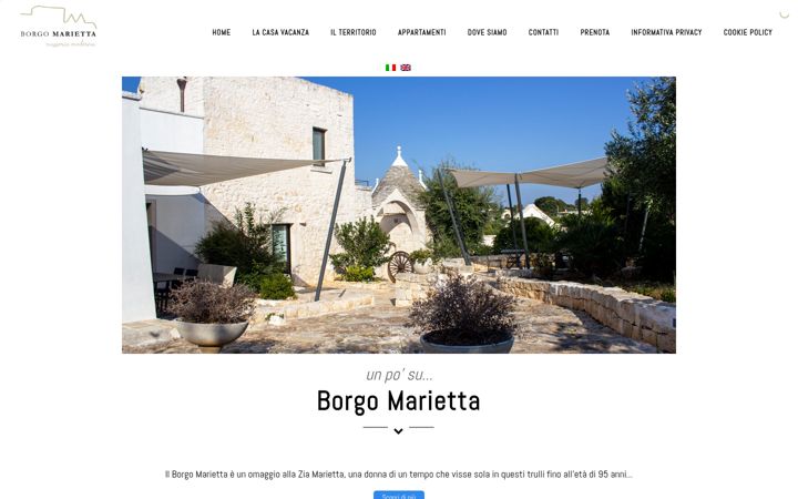 Screenshot of borgomarietta.it