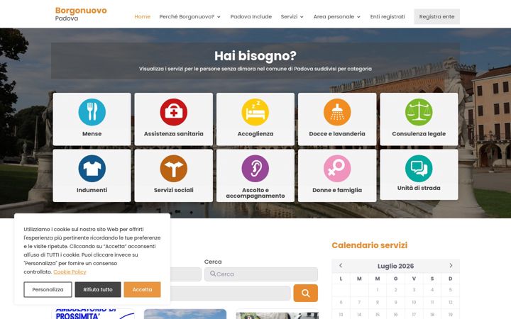 Screenshot of borgonuovo.org