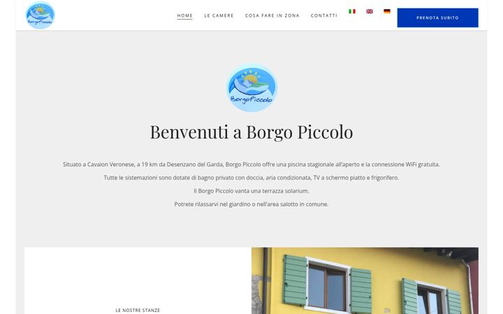 Ekrano kopija borgopiccolo.it