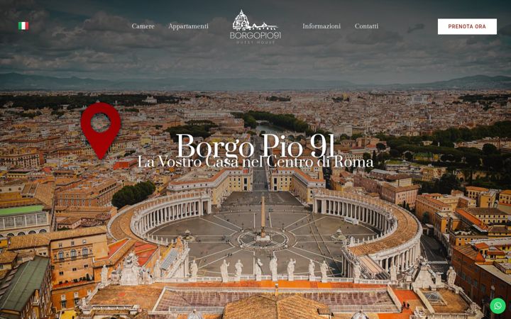 Screenshot of borgopiosuites.com