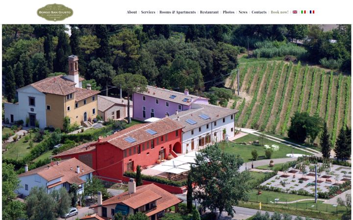 Screenshot of borgosangiusto.it
