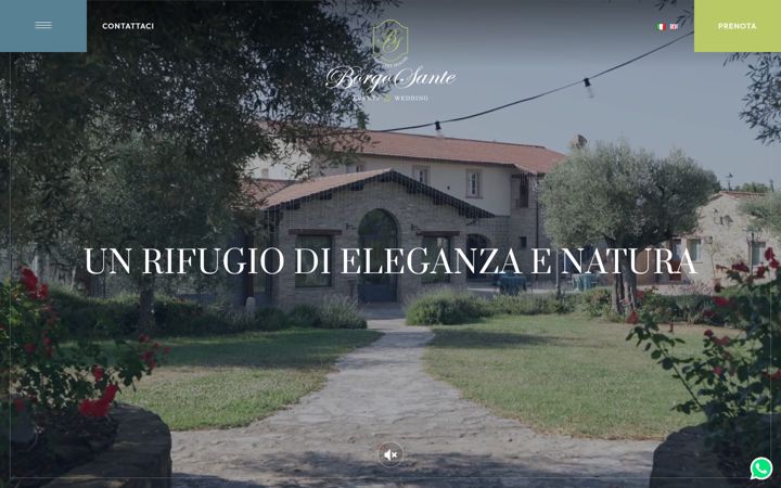 Screenshot of borgosante.com