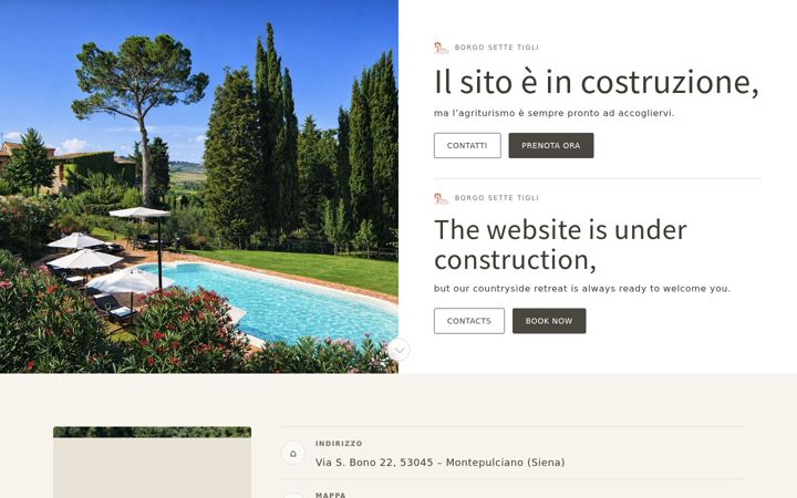 Screenshot of borgosettetigli.it