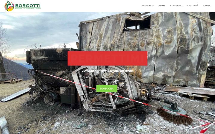 Screenshot of borgotti.eu