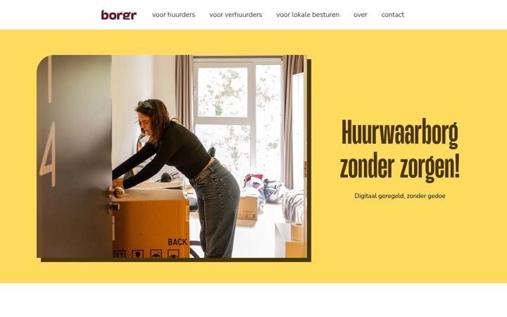 Screenshot of borgr.be