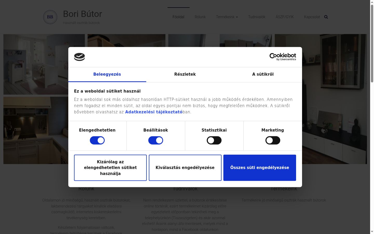 Screenshot tal-banner tal-kunsens muri qabel kwalunkwe interazzjoni