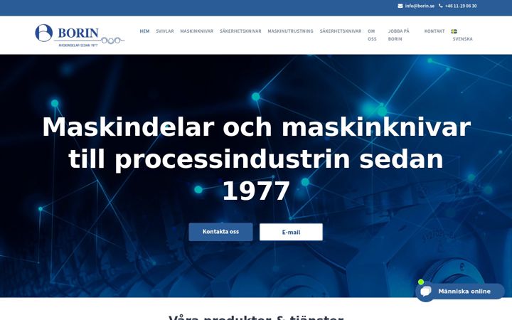 Screenshot of borin.se