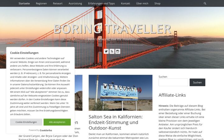 Képernyőkép: boringtraveller.de