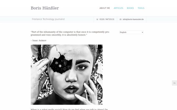 Screenshot of boris-haenssler.de