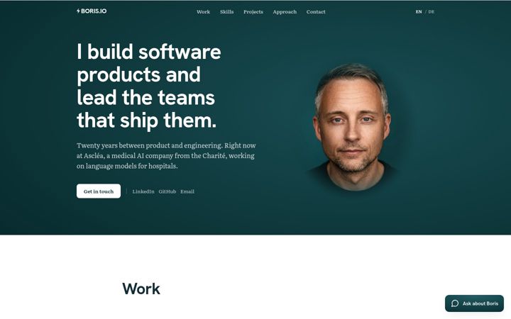 Screenshot of boris.io