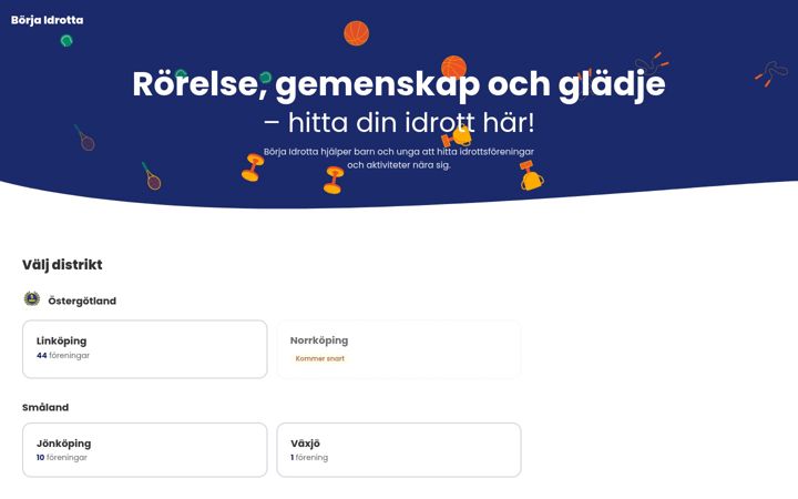 Screenshot of borjaidrotta.se