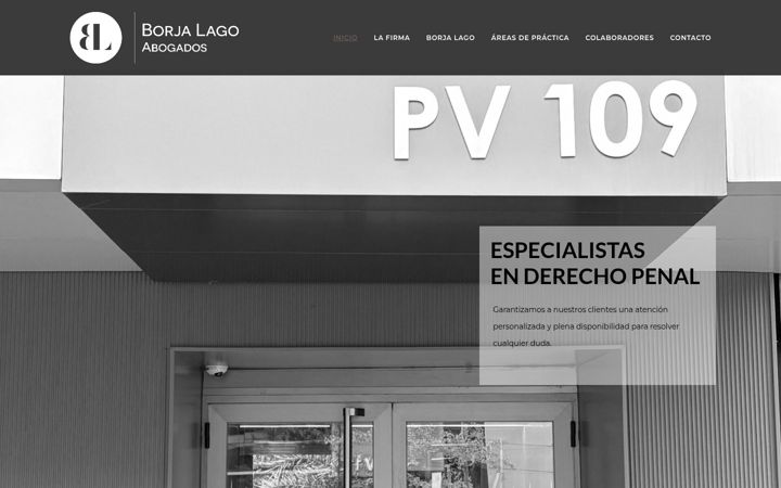 Screenshot of borjalagoabogados.com