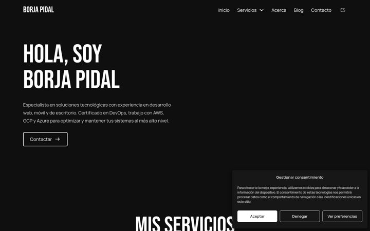 Screenshot of borjapidal.net