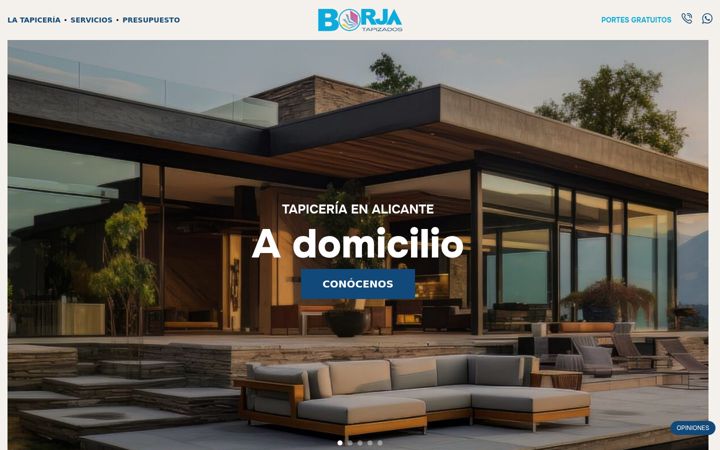 Screenshot of borjatapiceros.es