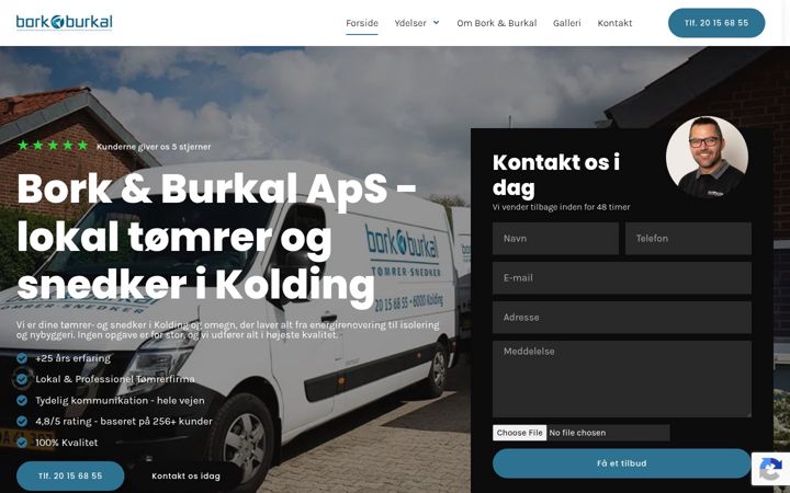 Screenshot of borkburkal.dk
