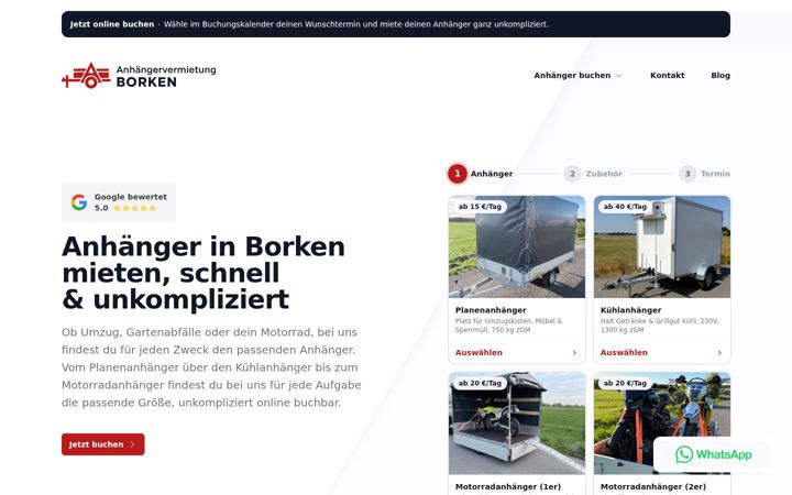 Screenshot of borken-anhaenger.de