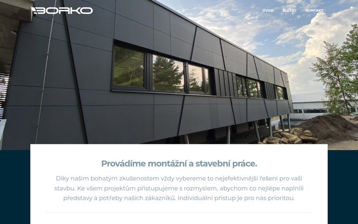 Screenshot of borko.cz