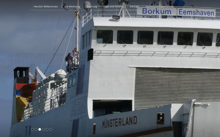 Screenshot of borkumsand.de