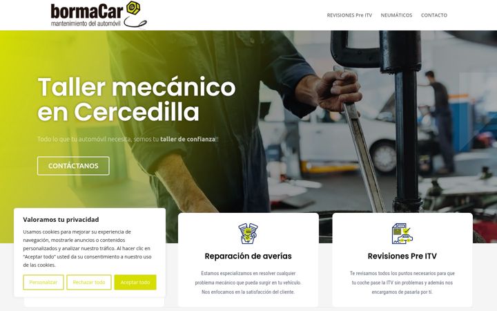 Screenshot of bormacar.com