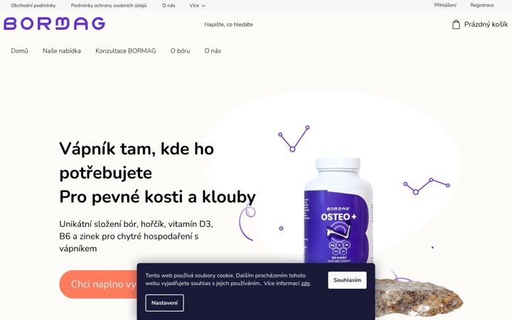 Screenshot of bormag.cz