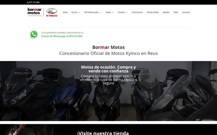 Screenshot of bormarmotos.com
