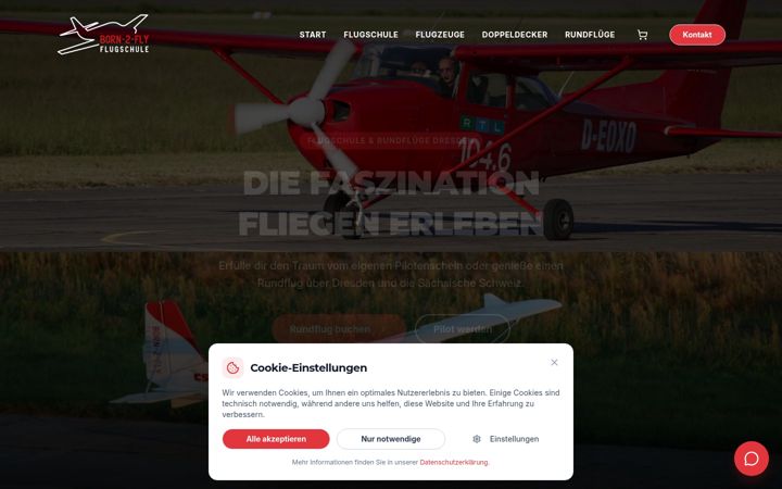 Screenshot of born-2-fly.de