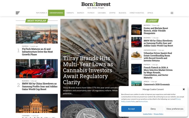 Screenshot of born2invest.com