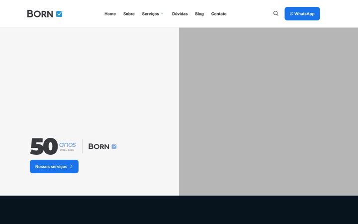 Screenshot of bornauditores.com.br