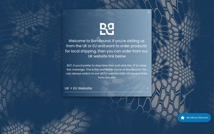 Screenshot of bornbound.com