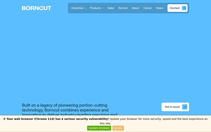 Screenshot of borncut.com