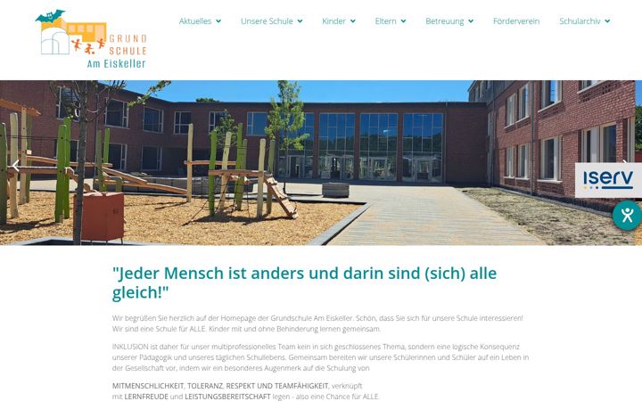 Screenshot of borndalschule.de