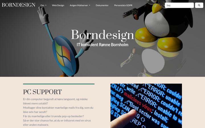 Screenshot of borndesign.dk