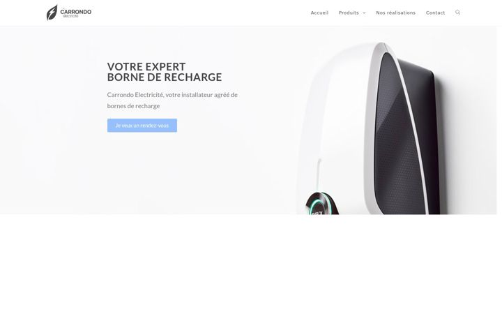 Screenshot of bornederecharge.fr