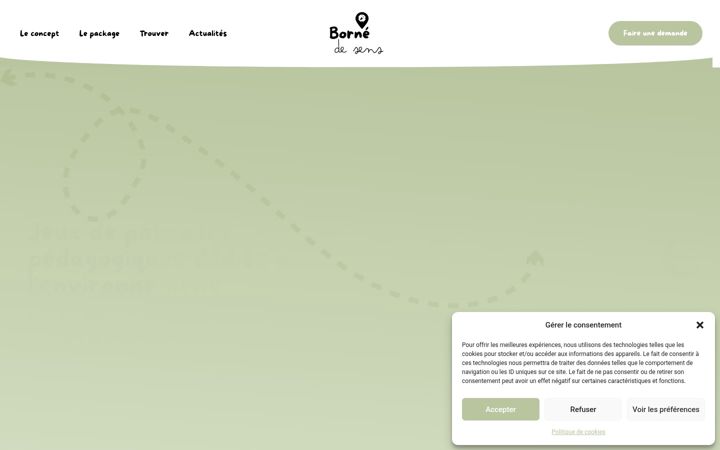 Screenshot of bornedesens.com