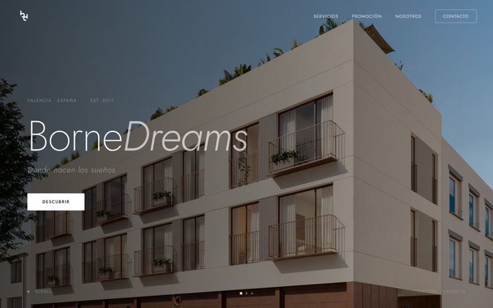 Screenshot of bornedreams.com